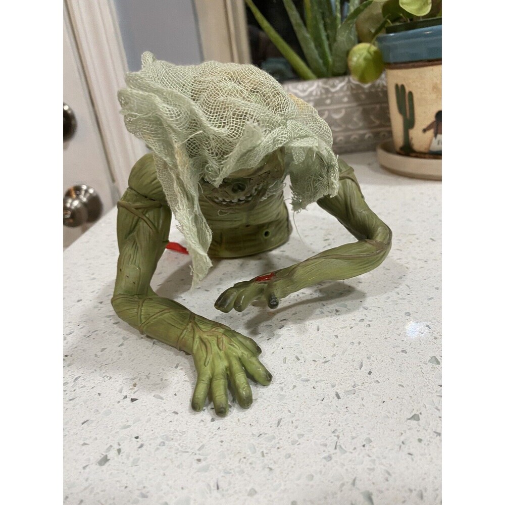 Gemmy Dead Ed Talking Crawling Zombie Half Body Halloween Decor animated prop